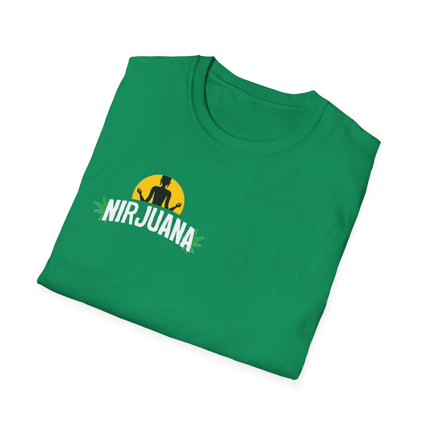 Asheville Map T-Shirt — 'Nirjuana' Logo Retro Cannabis Vibe