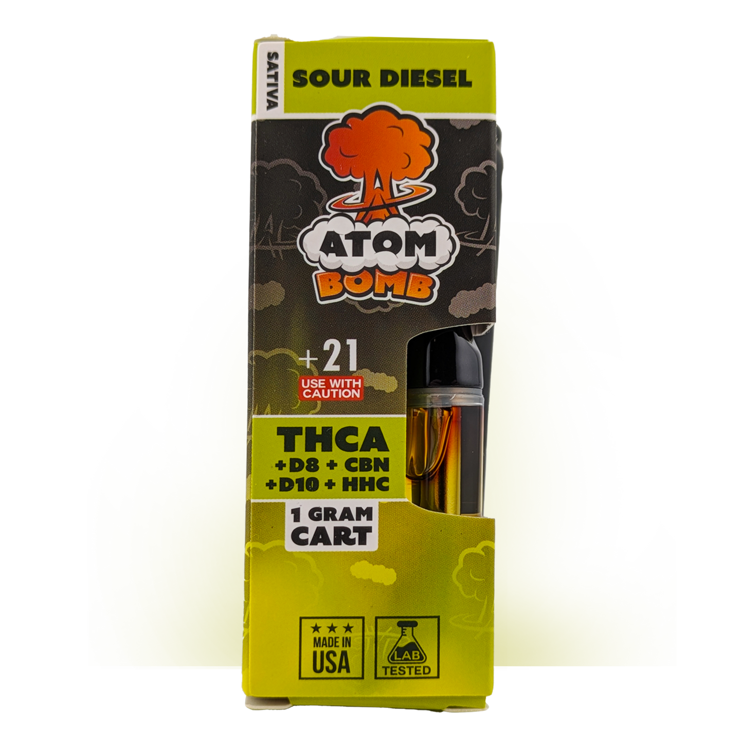 Atom Bomb 1ml Carts │ THCA+D10+HHC+D8+CBN