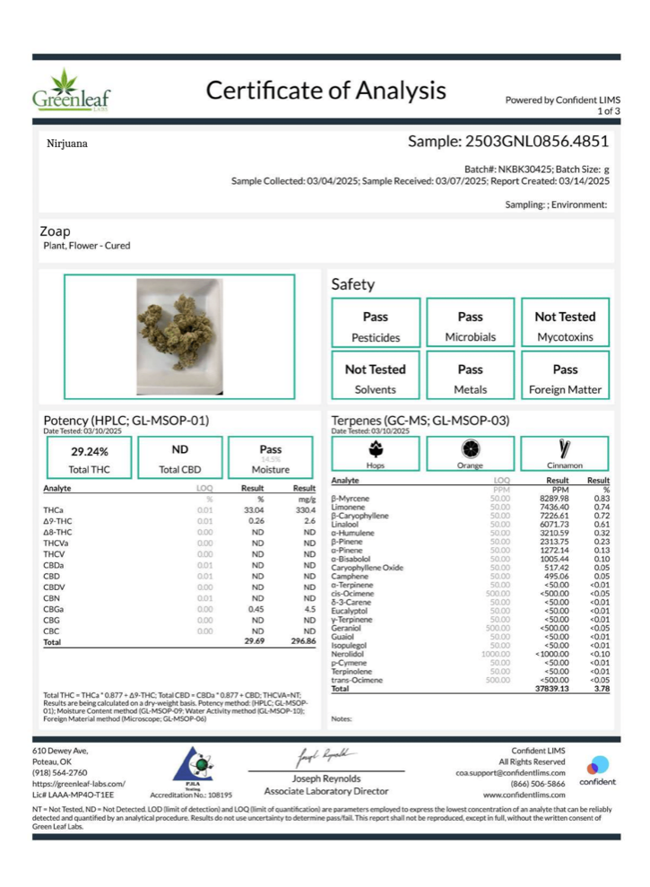 Zoap │ Exotic THCA Flower │ Hybrid │ 33%