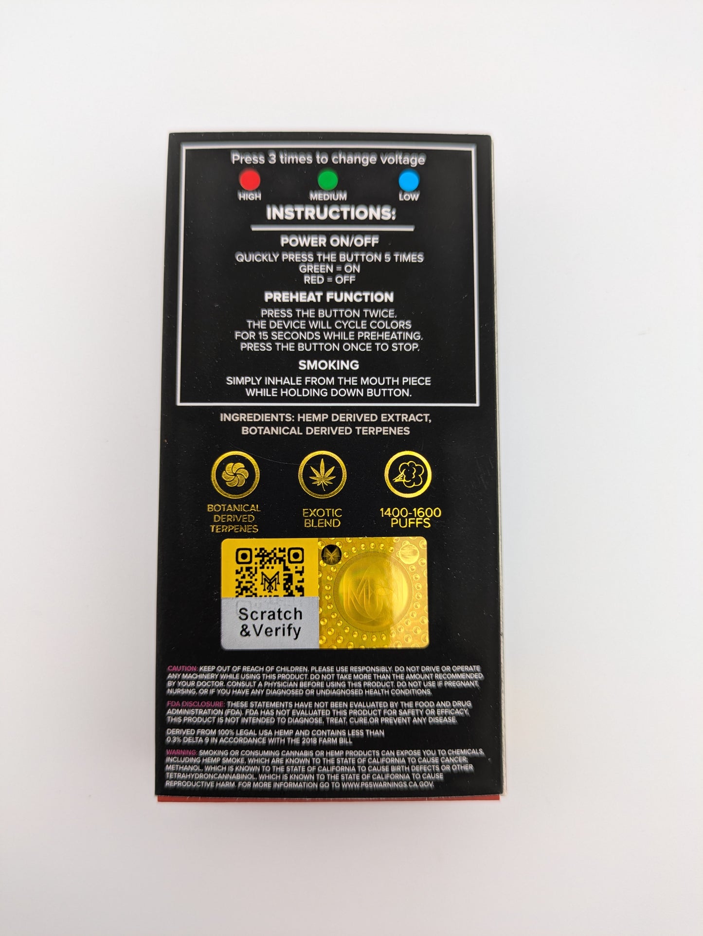 Muha Meds 3.5g D9-THCA Disposable
