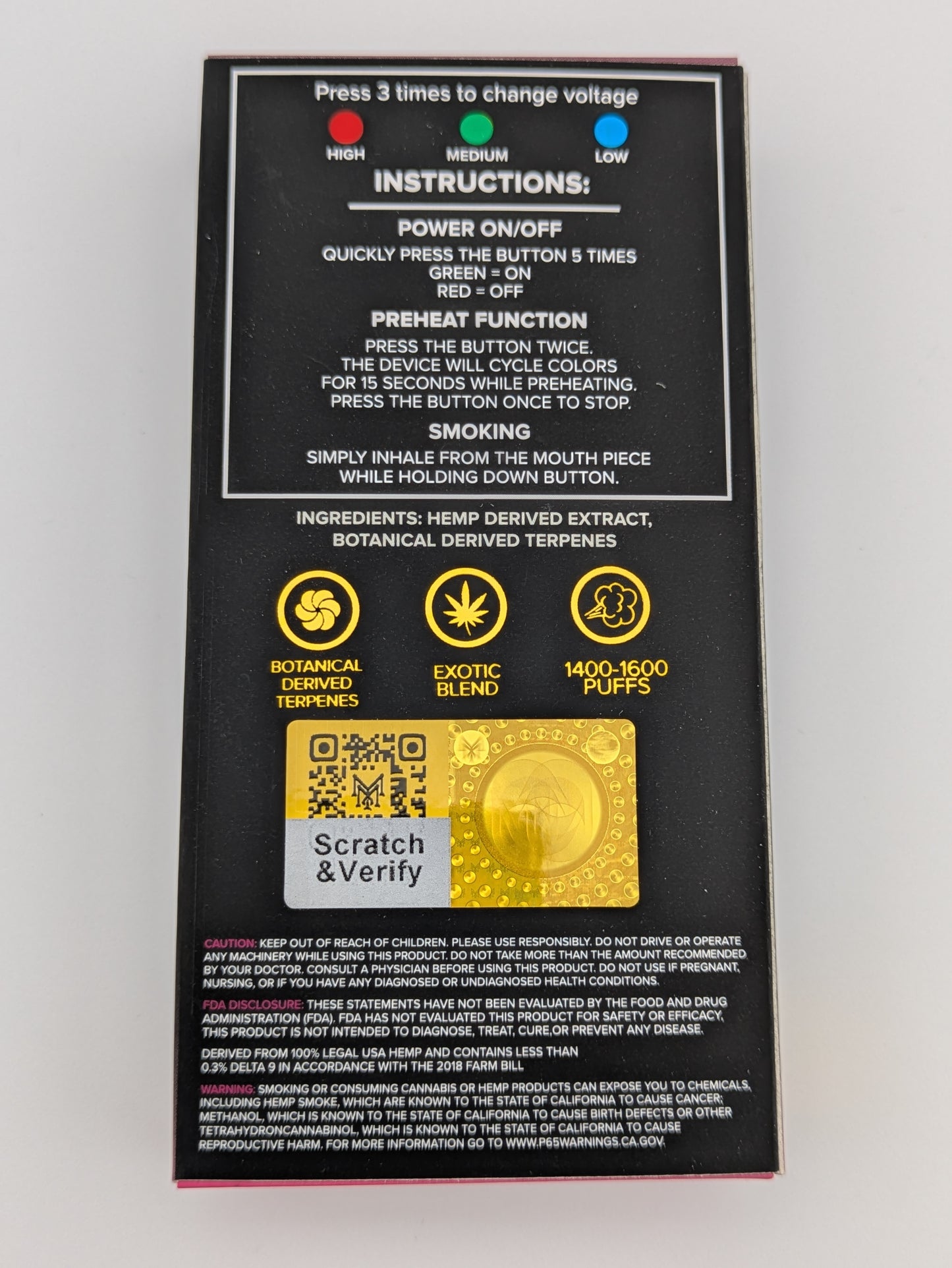 Muha Meds 3.5g D9-THCA Disposable