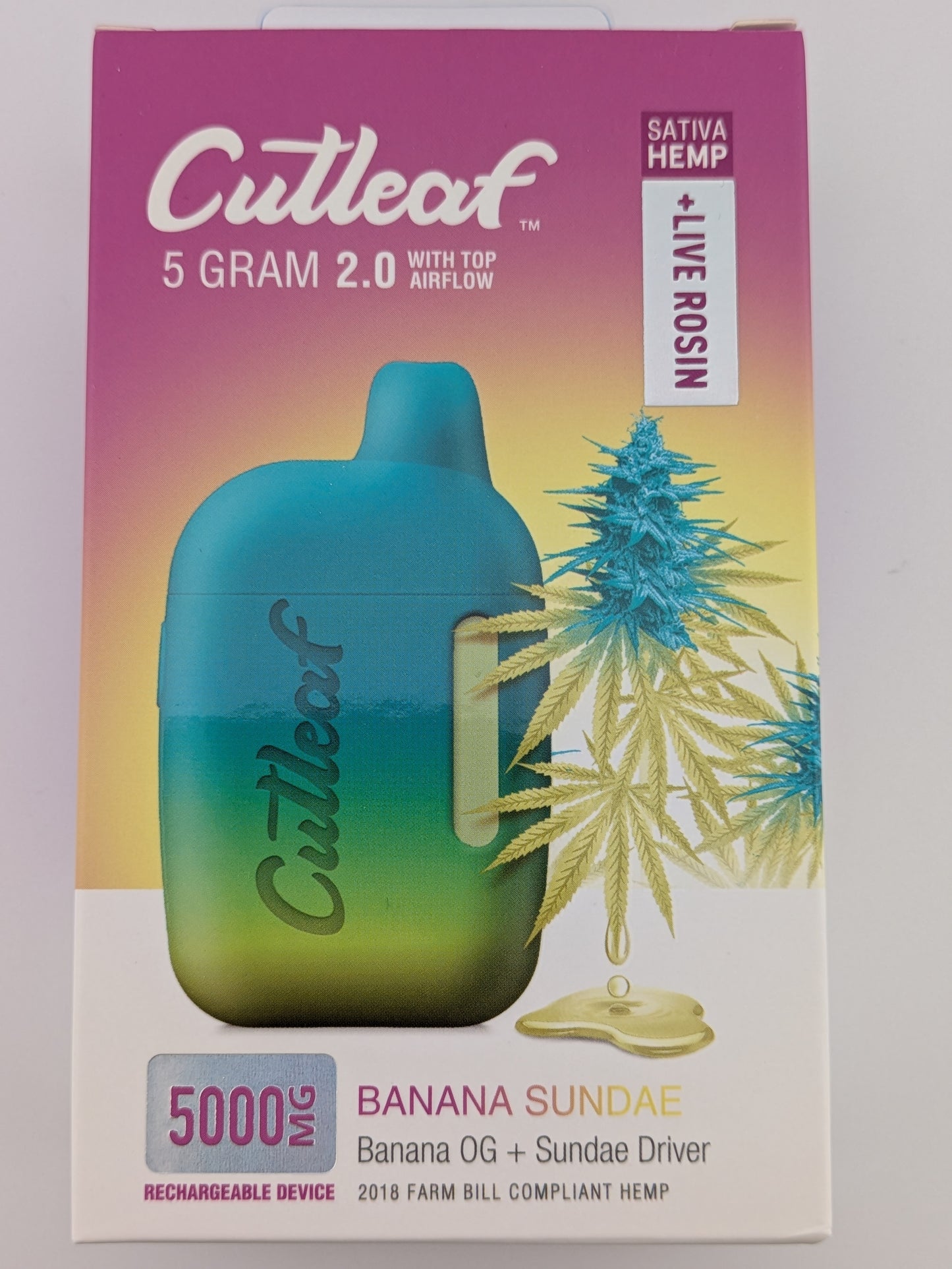 5g Cutleaf Live ROSIN HHC Disposable