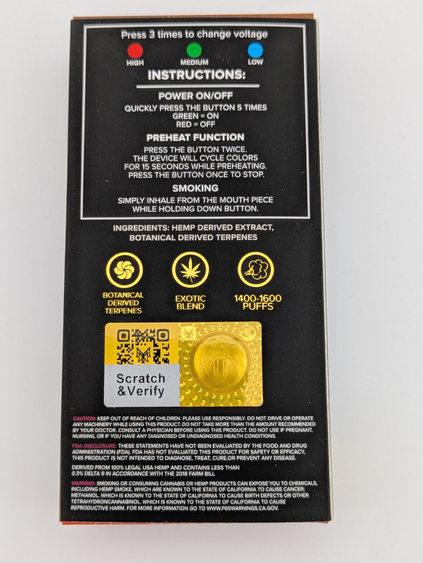 Muha Meds 3.5g D9-THCA Disposable