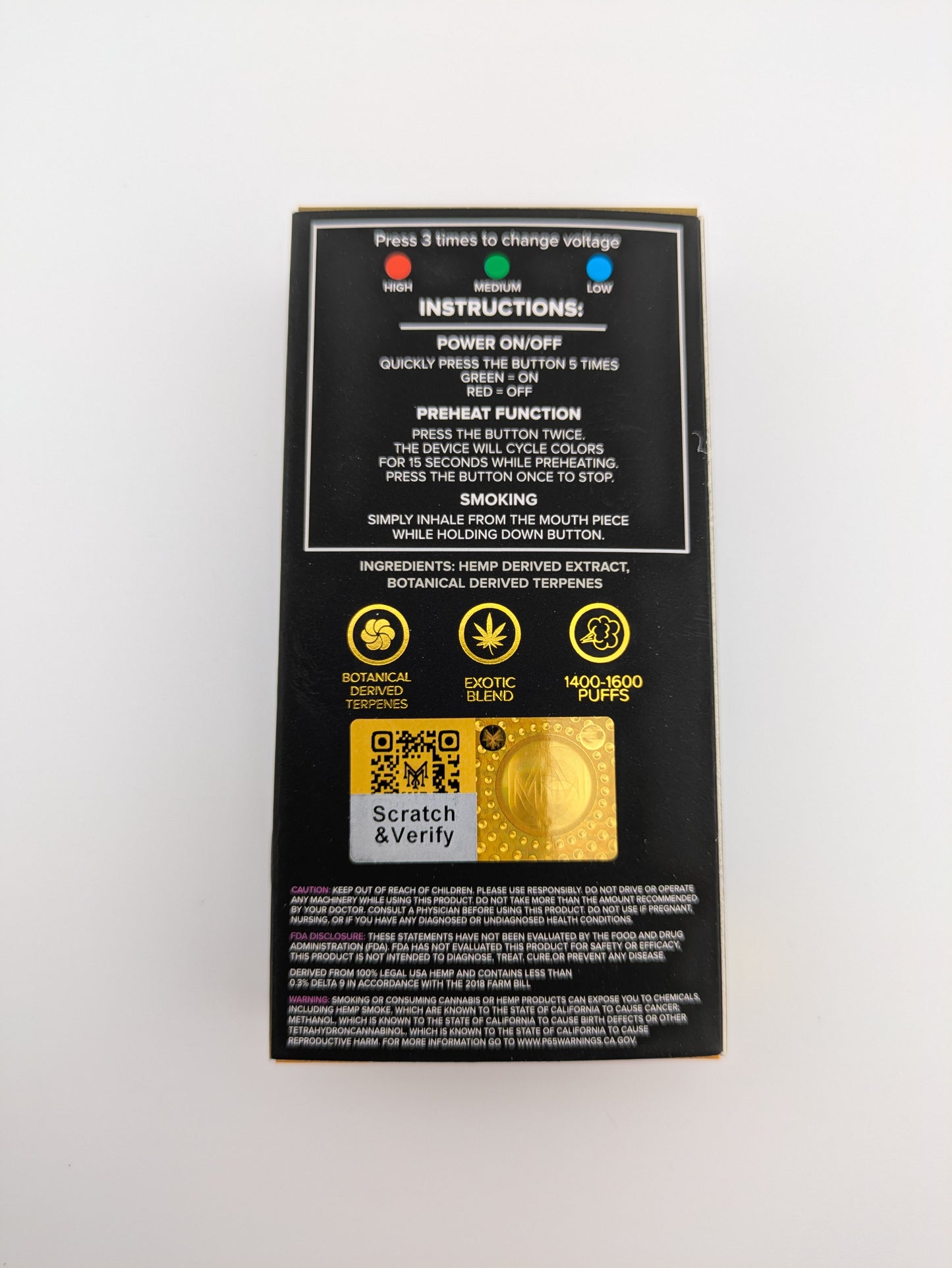 Muha Meds 3.5g D9-THCA Disposable