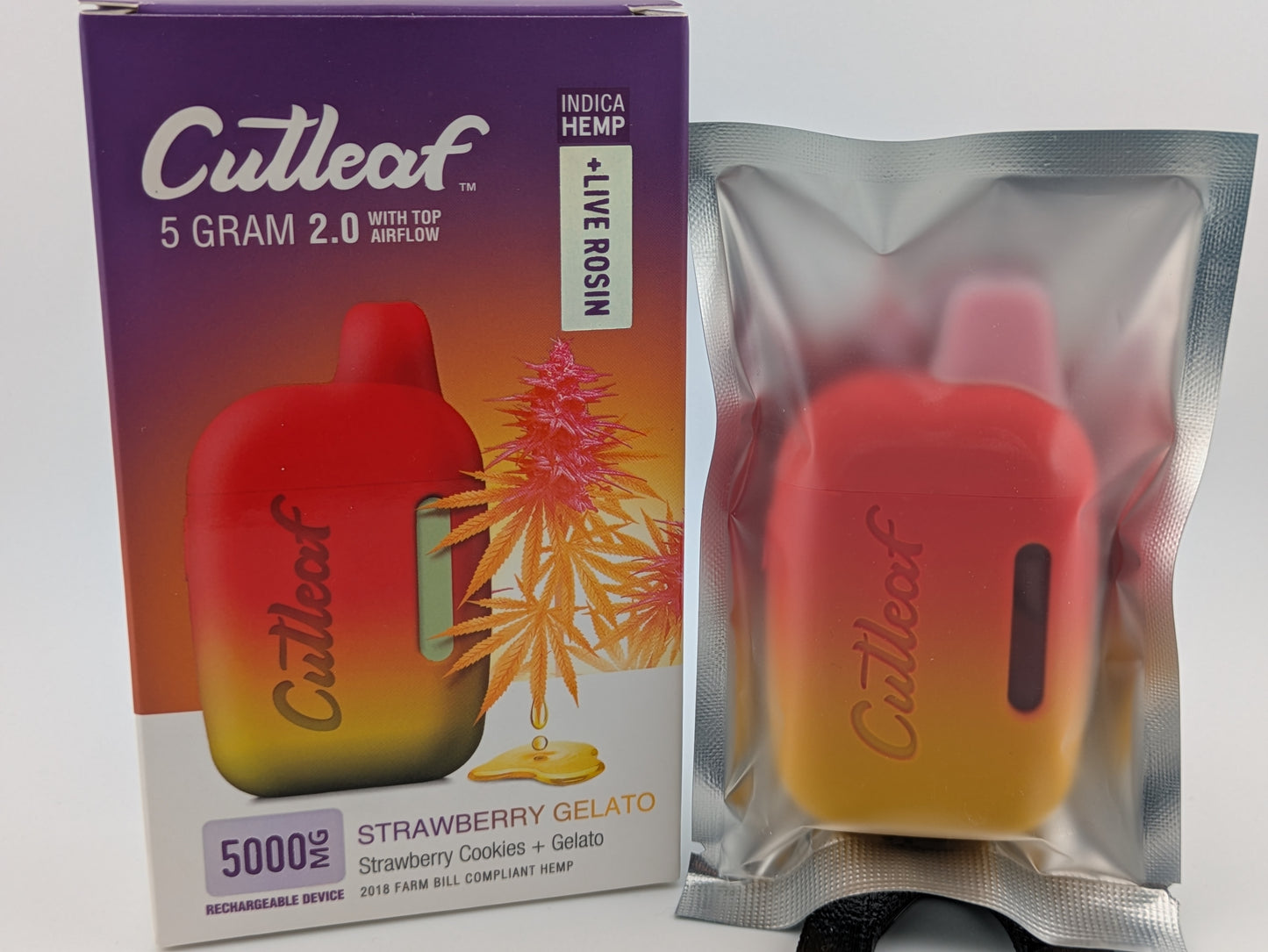 5g Cutleaf Live ROSIN HHC Disposable