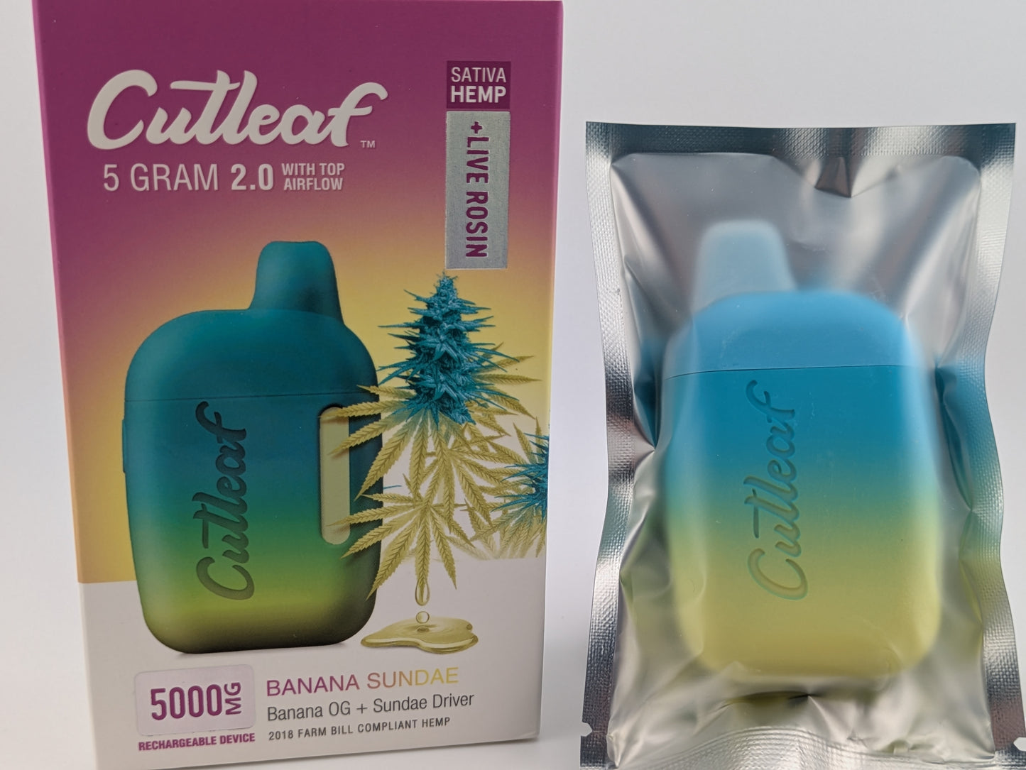 5g Cutleaf Live ROSIN HHC Disposable