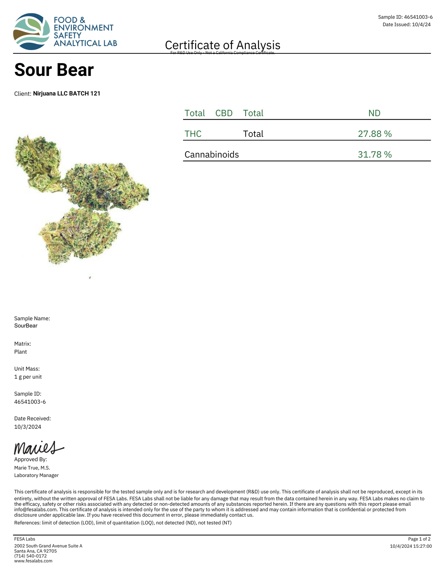 Exotic THCA Flower 31% - Sour Bears - Sativa