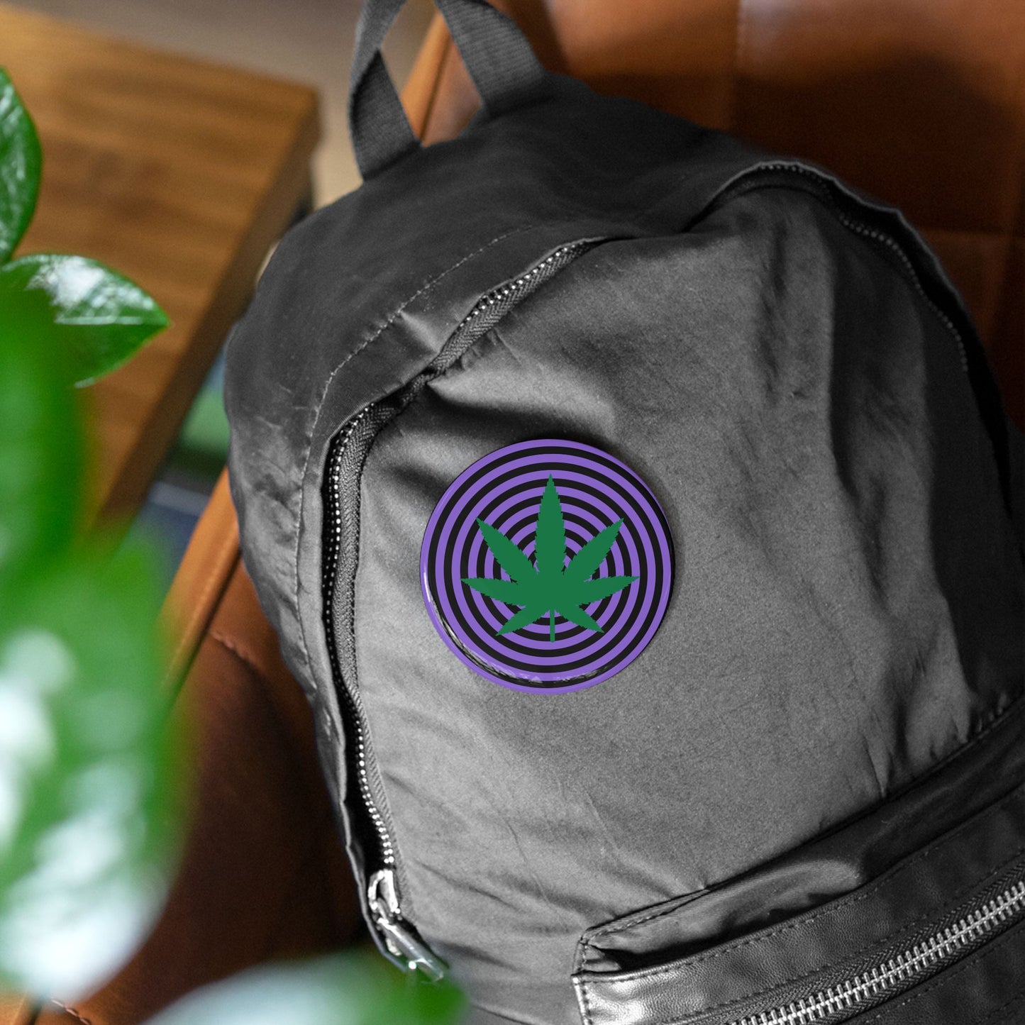 Cannabis Hypno Spiral Pin