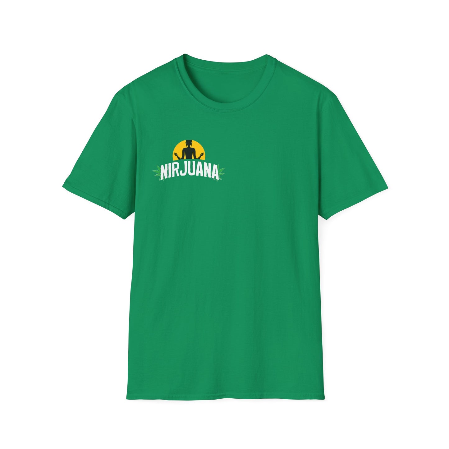 Asheville Map T-Shirt — 'Nirjuana' Logo Retro Cannabis Vibe