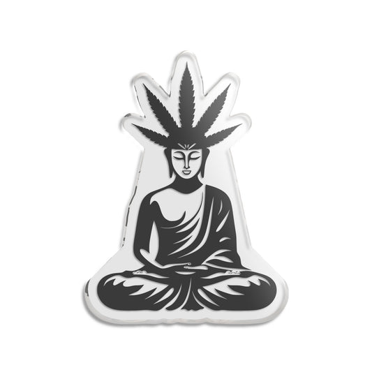 Acrylic Cut Statue - Cannacranium Buddha