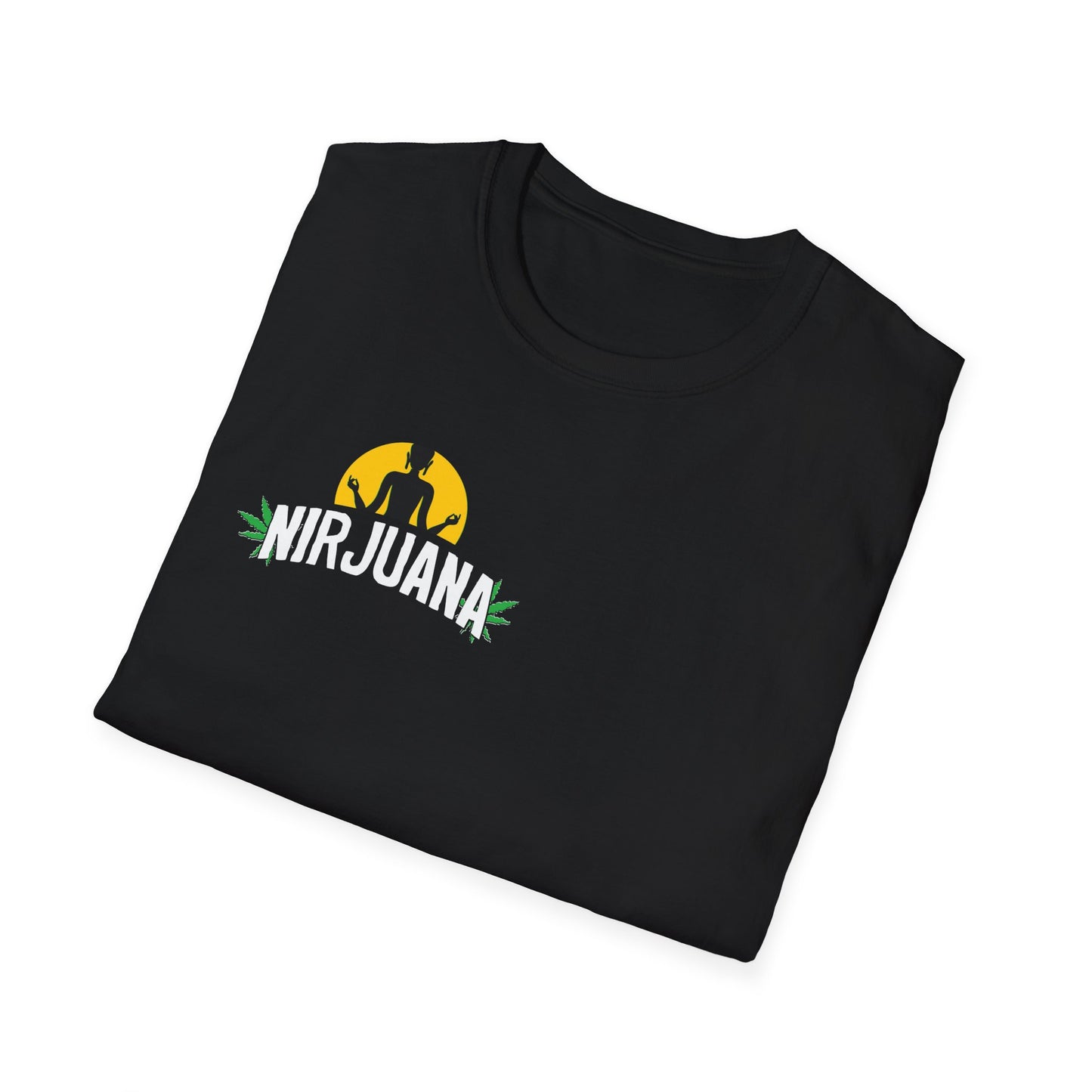Asheville Map T-Shirt — 'Nirjuana' Logo Retro Cannabis Vibe