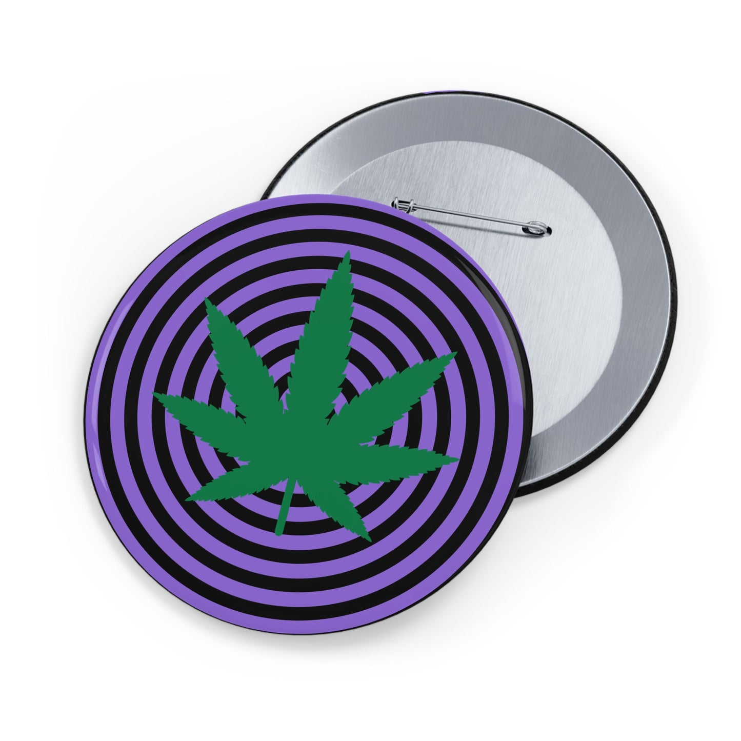 Cannabis Hypno Spiral Pin