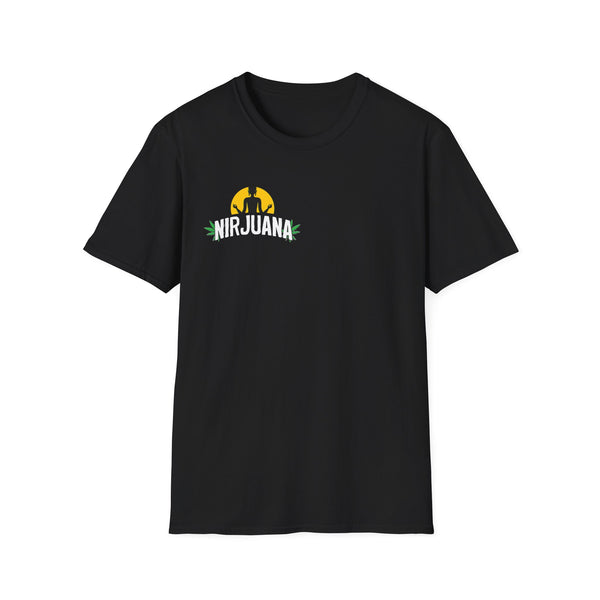 Asheville Map T-Shirt — 'Nirjuana' Logo Retro Cannabis Vibe