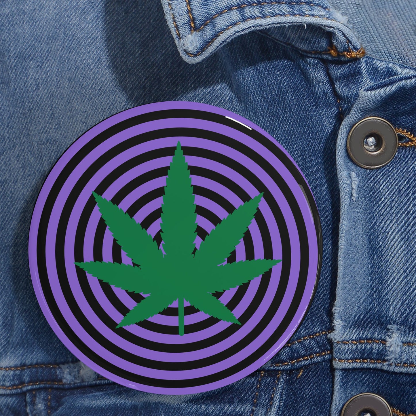 Cannabis Hypno Spiral Pin