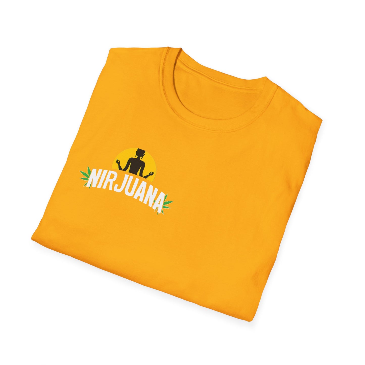 Asheville Map T-Shirt — 'Nirjuana' Logo Retro Cannabis Vibe