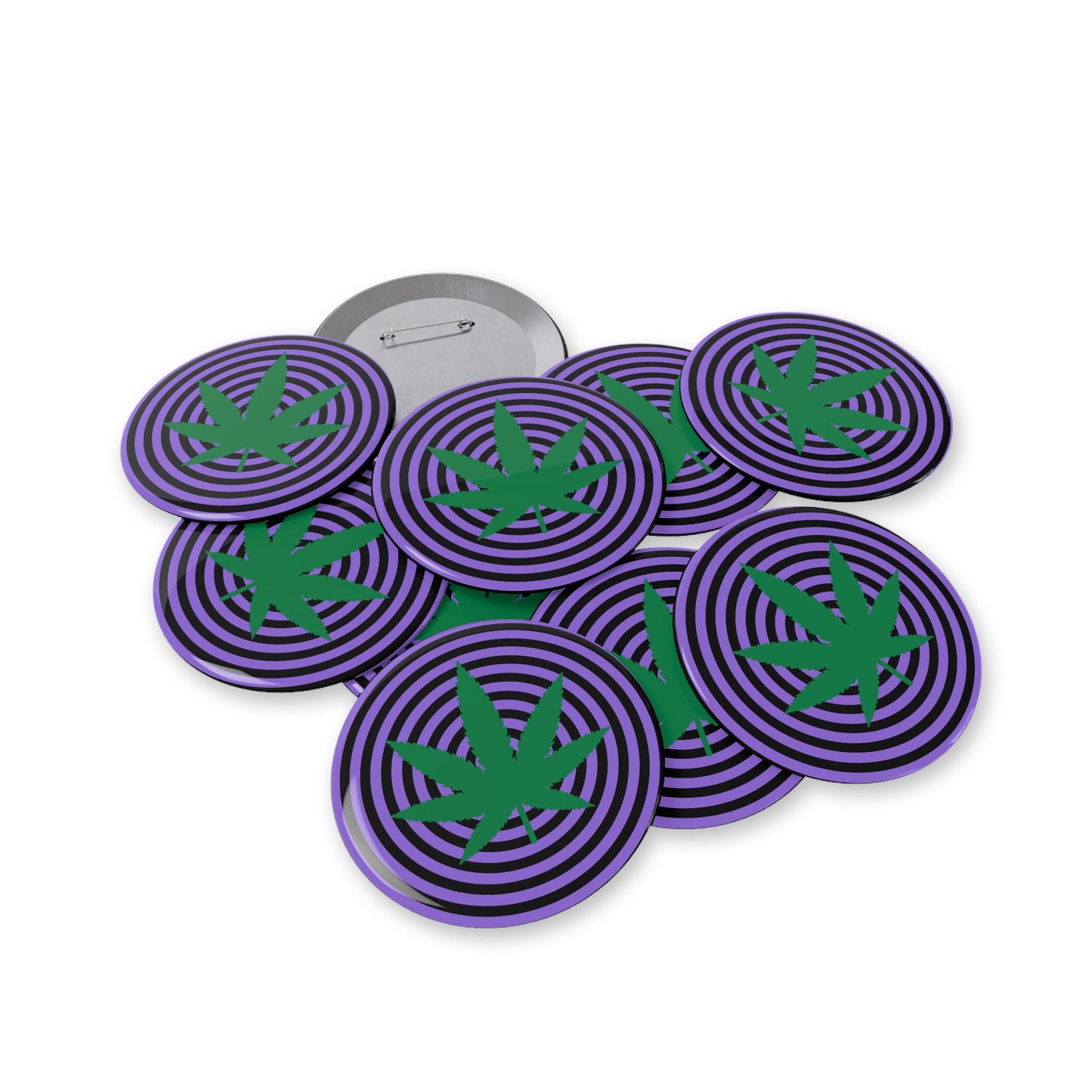 Cannabis Hypno Spiral Pin