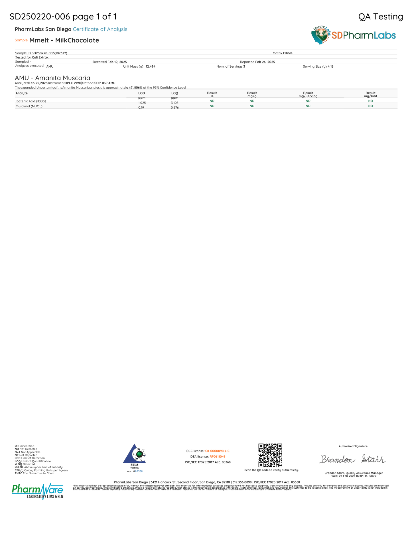 Mmelt Magic Mushroom Bar 6 Grams