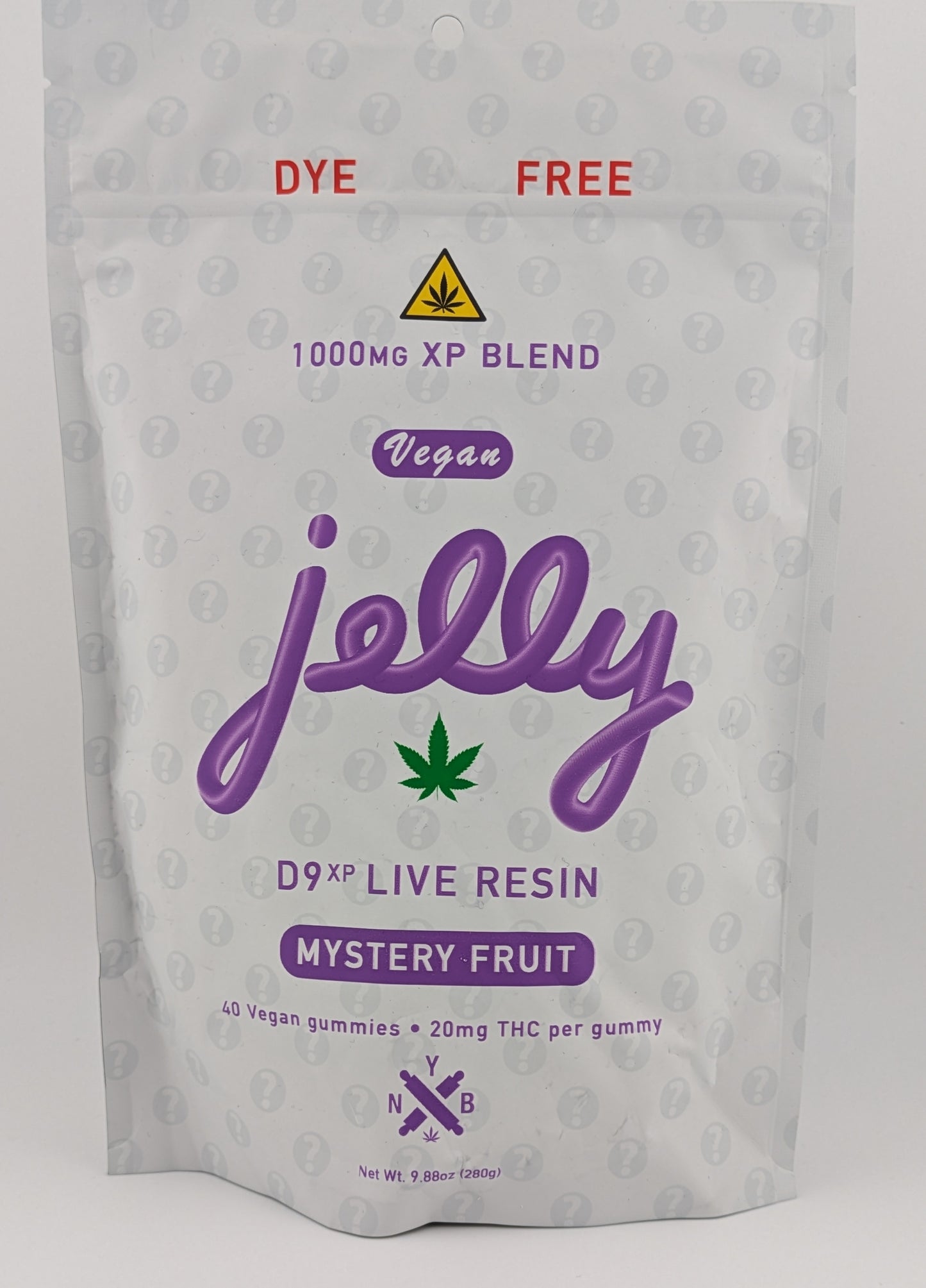 NYB Jelly D9 Gummies - 40ct 20mg 4:1 THC:CBD