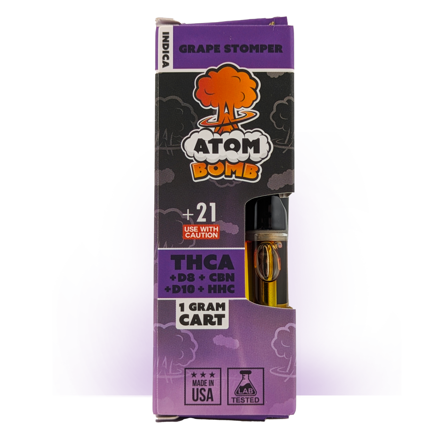 Atom Bomb 1ml Carts │ THCA+D10+HHC+D8+CBN