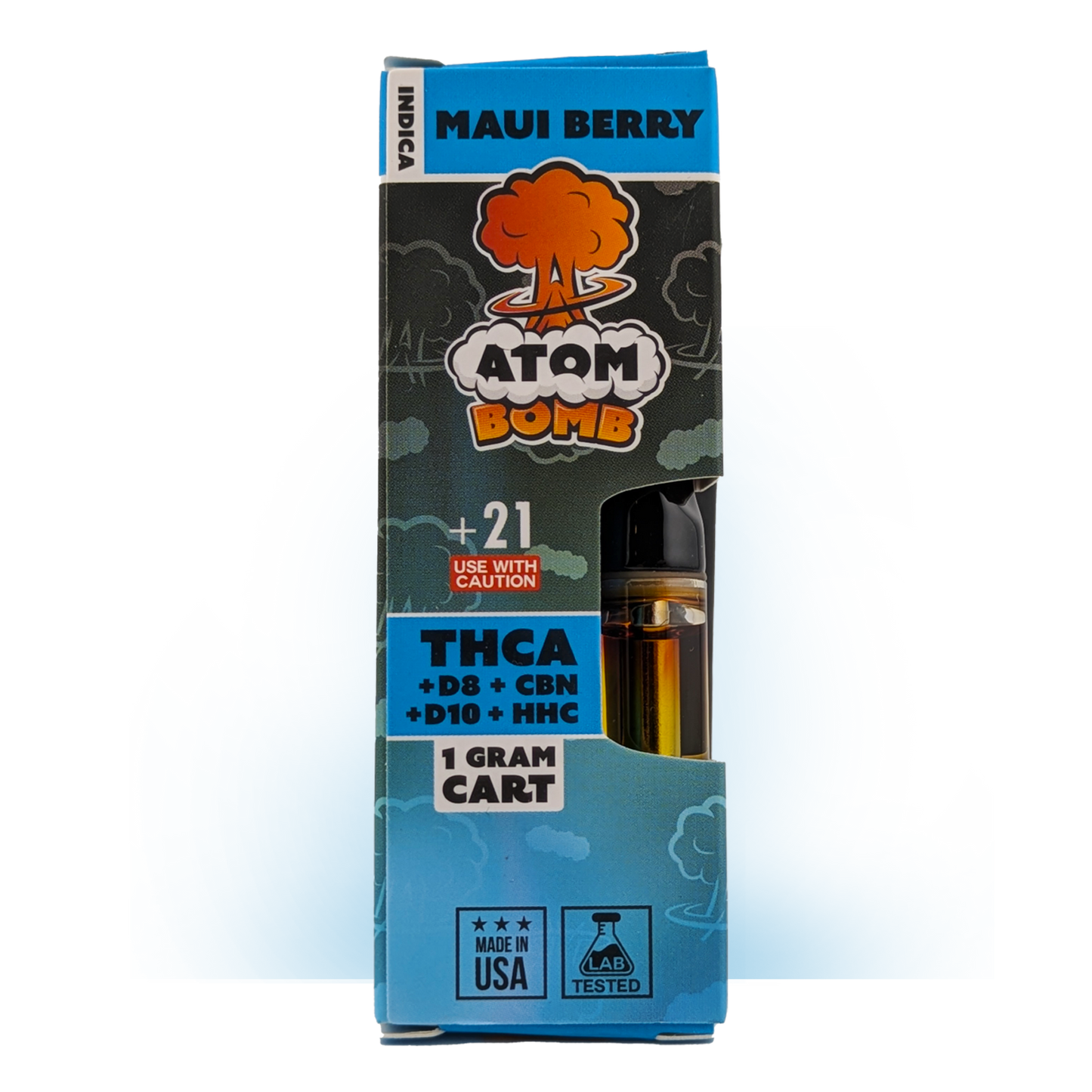 Atom Bomb 1ml Carts │ THCA+D10+HHC+D8+CBN