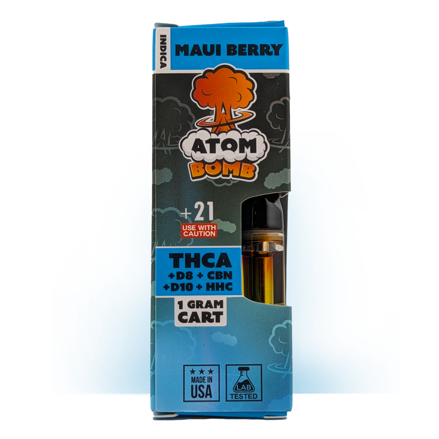 Atom Bomb 1ml Carts  THCA+D10+HHC+D8+CBN  Nirjuana Dispensary