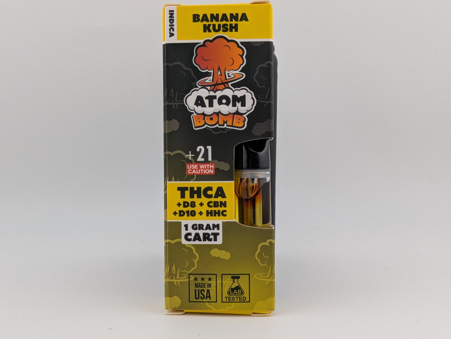 Atom Bomb 1ml Carts - THCA+D10+HHC+D8+CBN