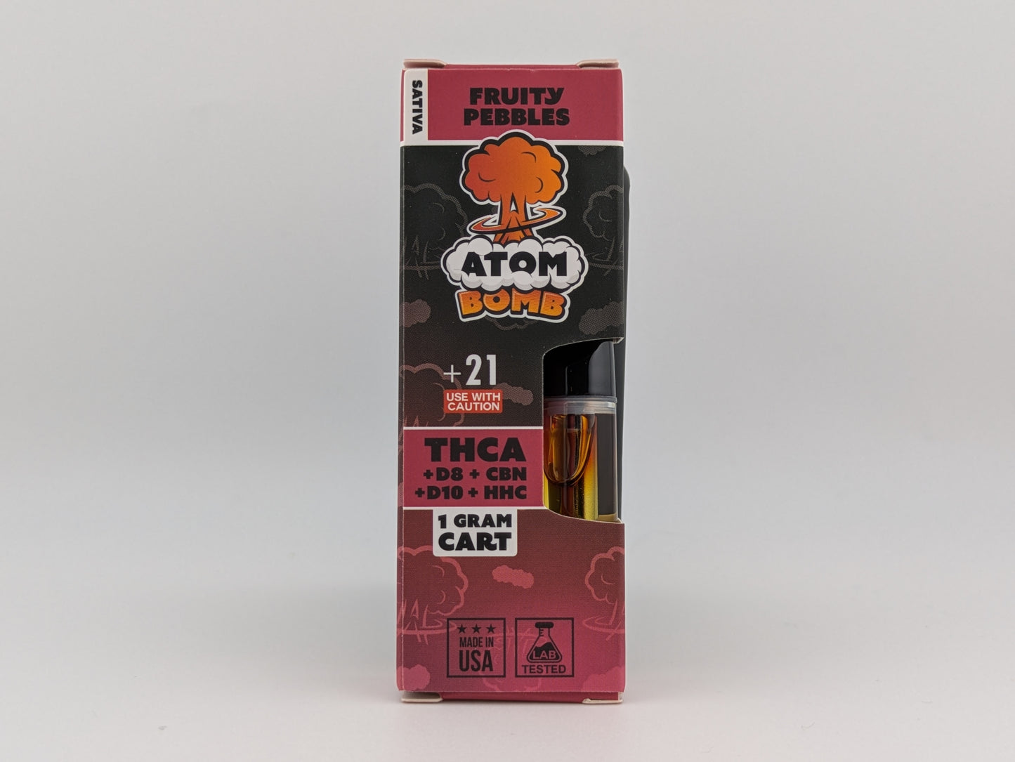 Atom Bomb 1ml Carts - THCA+D10+HHC+D8+CBN