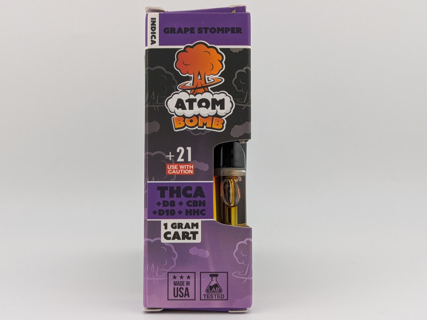 Atom Bomb 1ml Carts - THCA+D10+HHC+D8+CBN