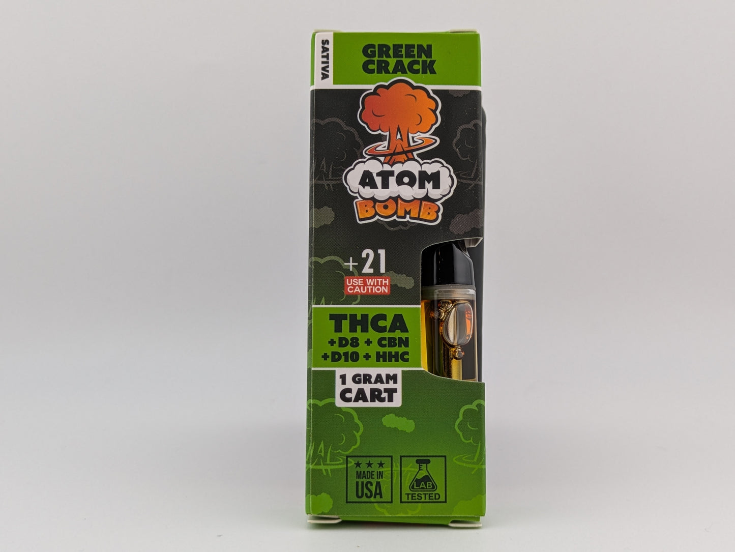 Atom Bomb 1ml Carts - THCA+D10+HHC+D8+CBN
