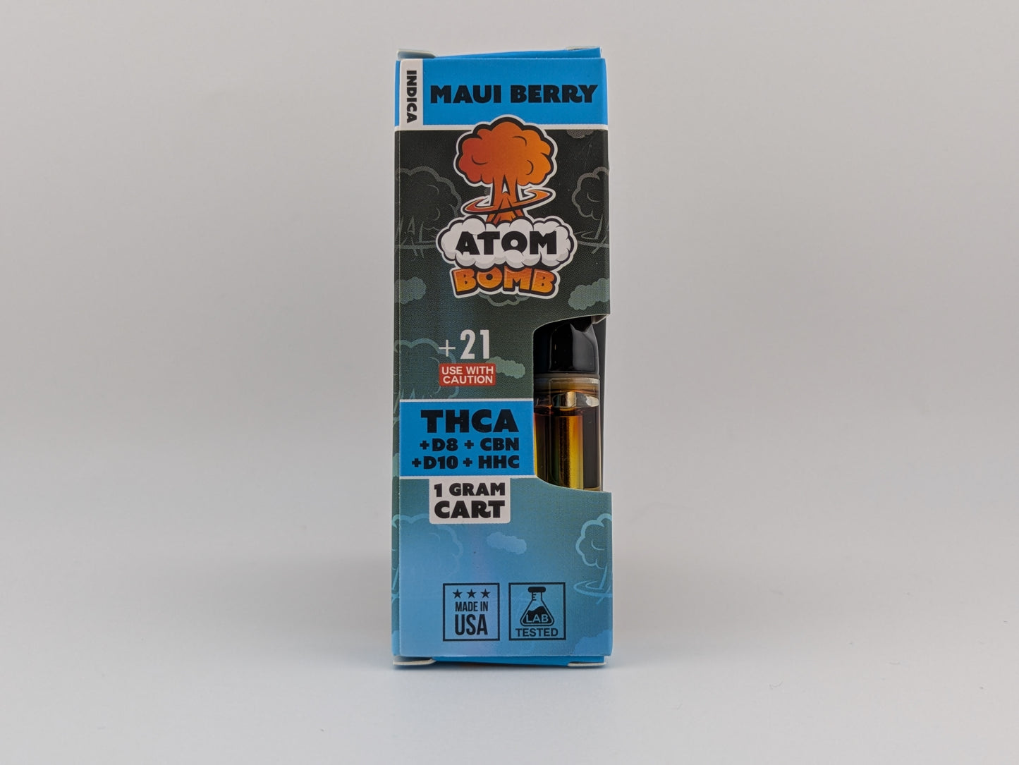 Atom Bomb 1ml Carts - THCA+D10+HHC+D8+CBN