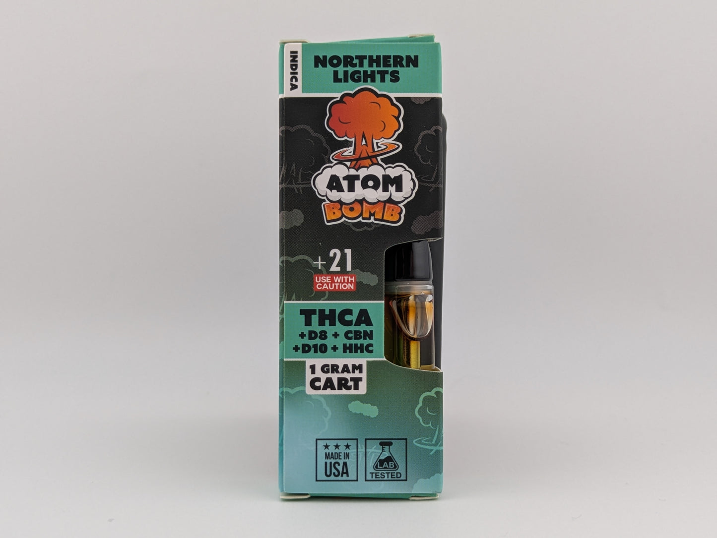 Atom Bomb 1ml Carts - THCA+D10+HHC+D8+CBN