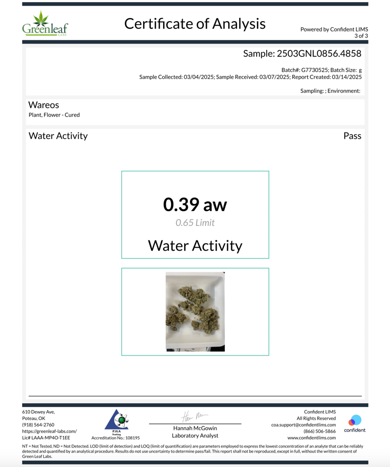 Wareoz │ Exotic THCA Flower │ Hybrid │ 31%