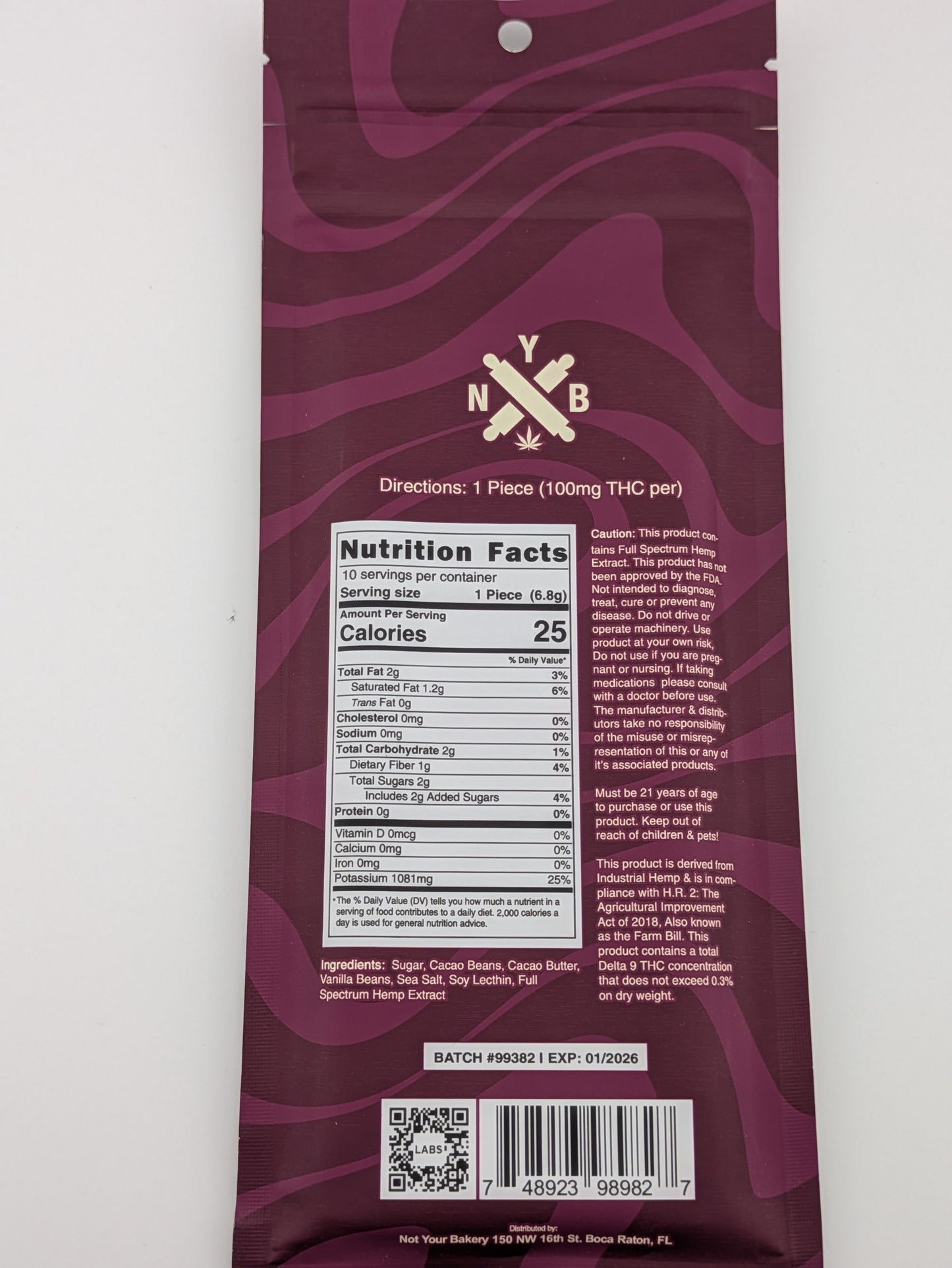 NYB 1000mg D9 Chocolate Bar