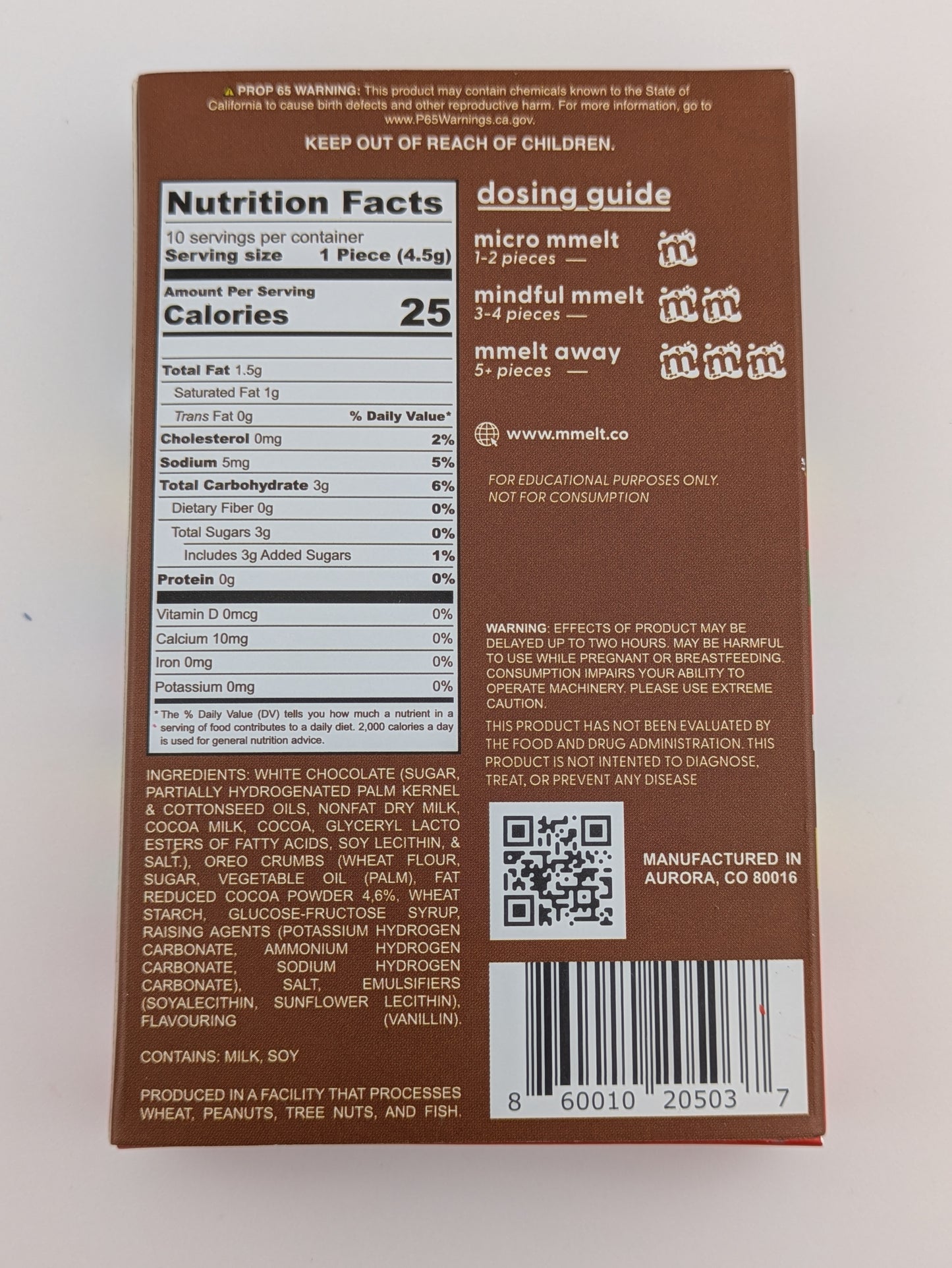 Mmelt Magic Mushroom Bar 6 Grams