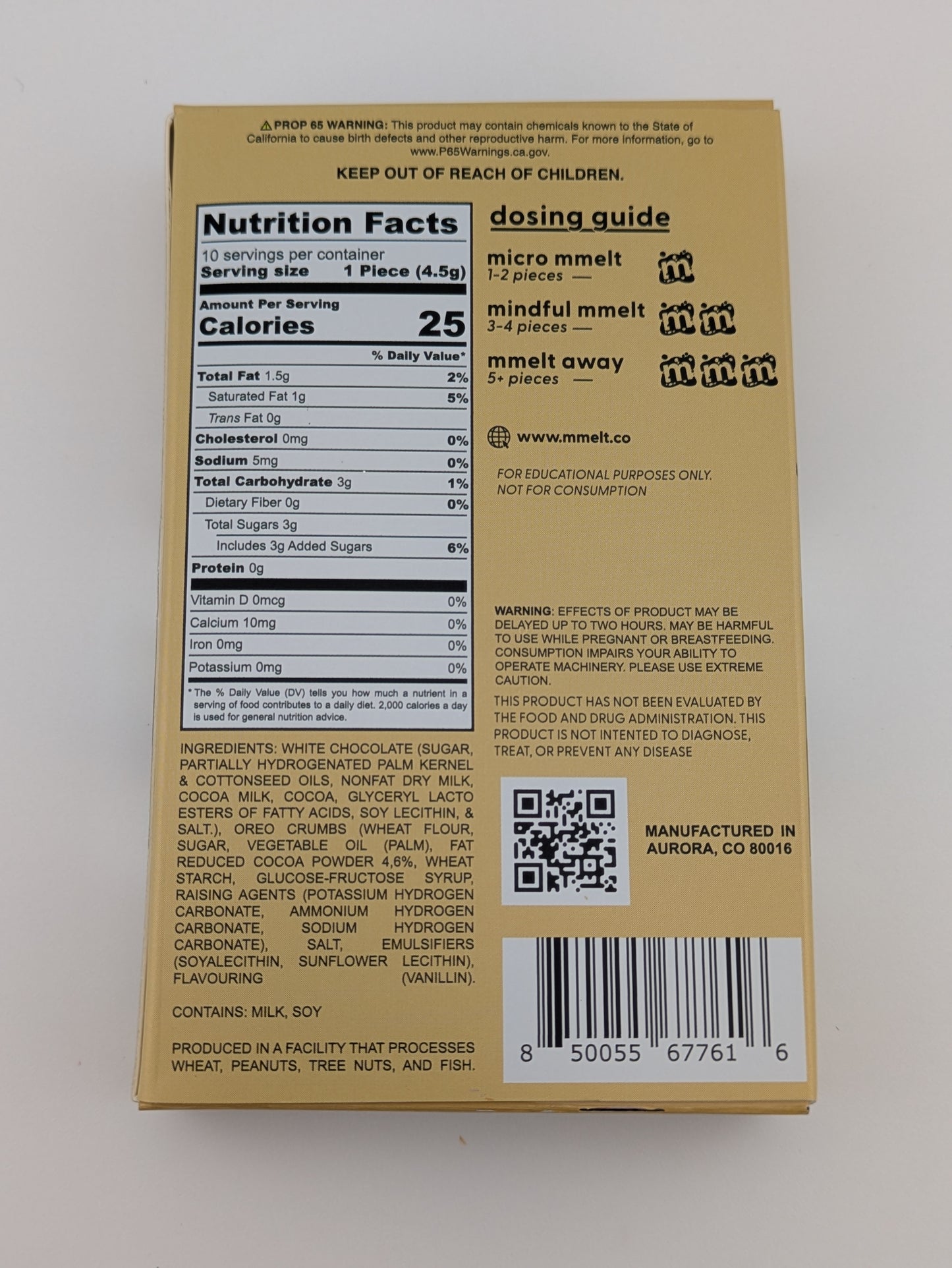 Mmelt Magic Mushroom Bar 6 Grams