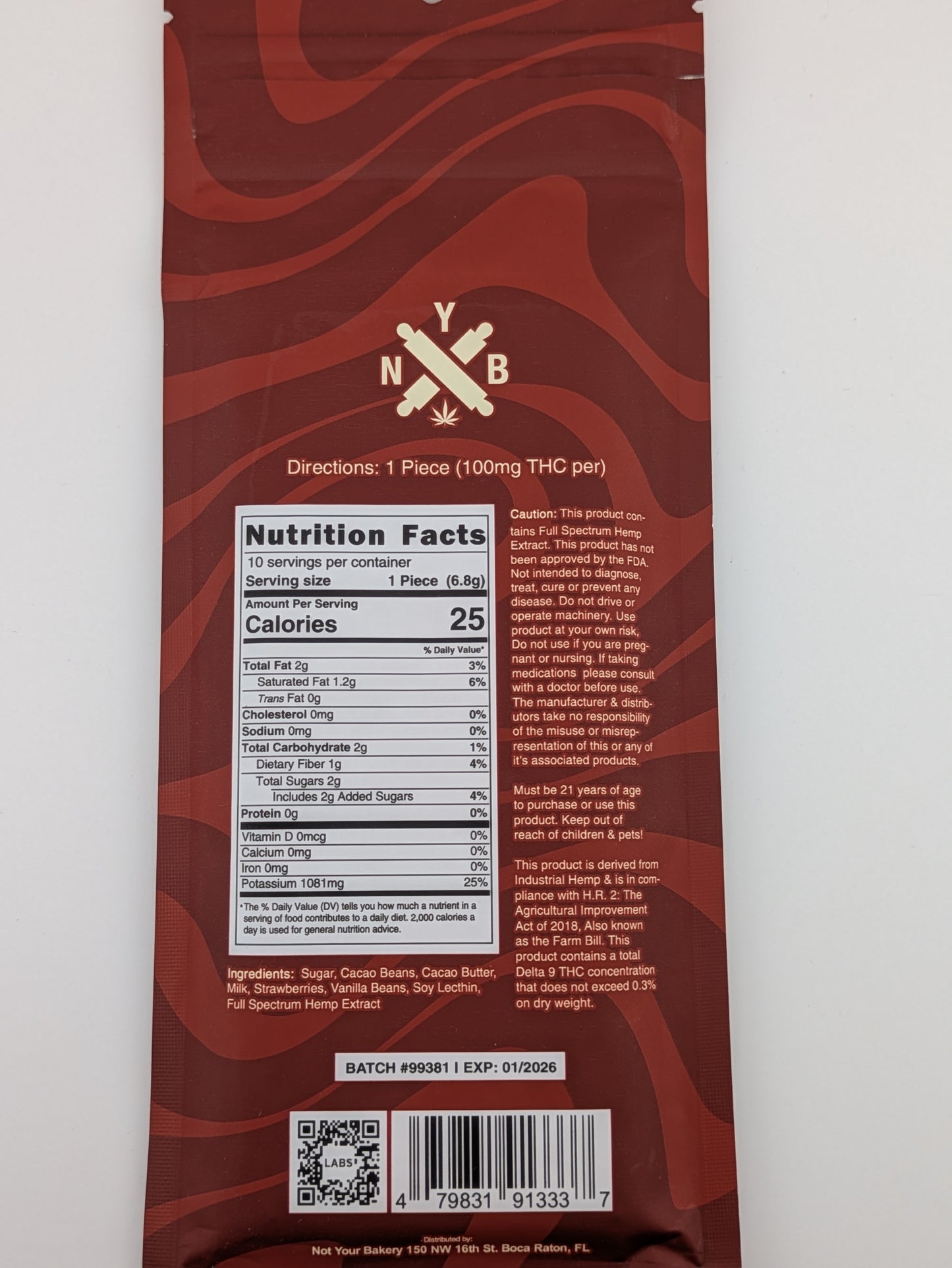 NYB 1000mg D9 Chocolate Bar